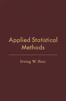 Burr / Schmidt |  Applied Statistical Methods | eBook | Sack Fachmedien