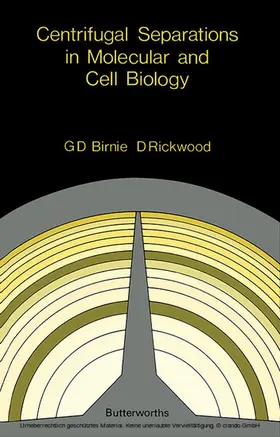 Birnie / Rickwood |  Centrifugal Separations in Molecular and Cell Biology | eBook | Sack Fachmedien