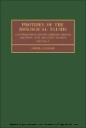 Peeters |  Protides of the Biological Fluids | eBook | Sack Fachmedien