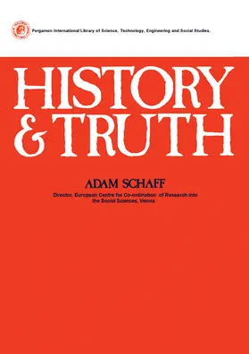Schaff |  History and Truth | eBook | Sack Fachmedien