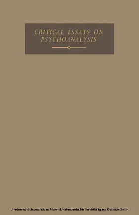 Rachman |  Critical Essays on Psychoanalysis | eBook | Sack Fachmedien