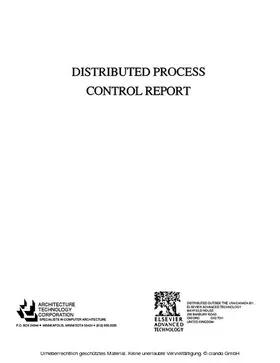 Architecture Technology Corpor |  Distributed Process Control Report | eBook | Sack Fachmedien