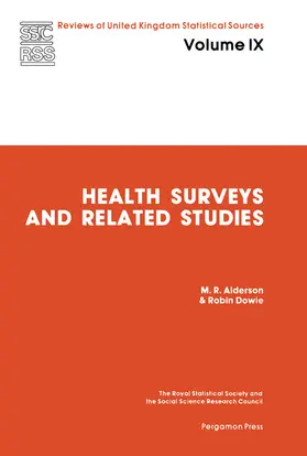 Alderson / Dowie / Maunder |  Health Surveys and Related Studies | eBook | Sack Fachmedien