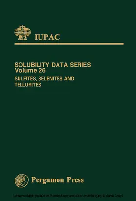 Masson / Lutz / Engelen |  Sulfites, Selenites & Tellurites | eBook | Sack Fachmedien