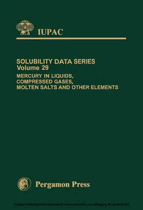 Clever |  Mercury in Liquids, Compressed Gases, Molten Salts and Other Elements | eBook | Sack Fachmedien