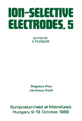 Pungor |  Ion-Selective Electrodes | eBook | Sack Fachmedien
