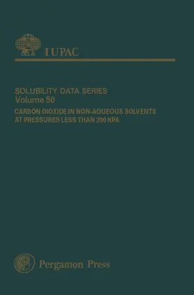 Fogg |  Carbon Dioxide in Non-aqueous Solvents at Pressures Less Than 200 KPA | eBook | Sack Fachmedien