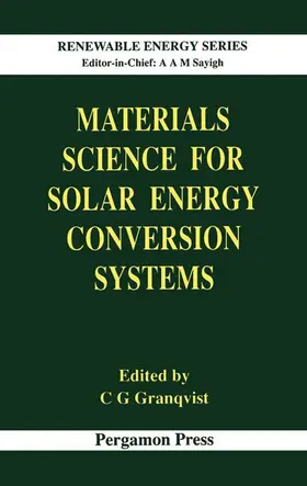 Granqvist |  Materials Science for Solar Energy Conversion Systems | eBook | Sack Fachmedien