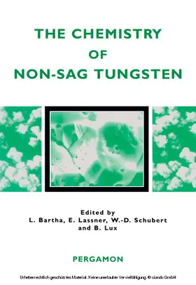 Bartha / Lassner / Schubert |  The Chemistry of Non-Sag Tungsten | eBook | Sack Fachmedien
