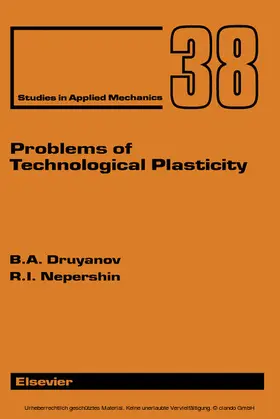 Druyanov / Nepershin |  Problems of Technological Plasticity | eBook | Sack Fachmedien