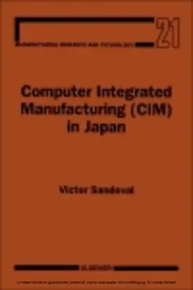 Sandoval |  Computer Integrated Manufacturing (CIM) in Japan | eBook | Sack Fachmedien