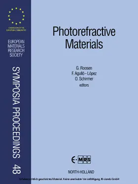 Roosen / Agulló-López / Schirmer |  Photorefractive Materials | eBook | Sack Fachmedien