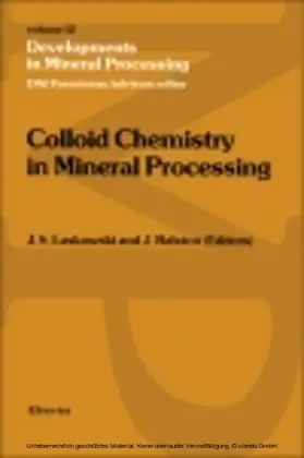 Laskowski / Ralston |  Colloid Chemistry in Mineral Processing | eBook | Sack Fachmedien