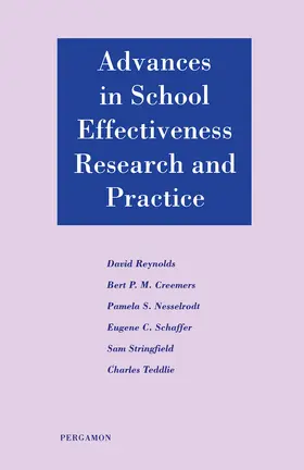 Reynolds / Creemers / Nesselrodt |  Advances in School Effectiveness Research and Practice | eBook | Sack Fachmedien