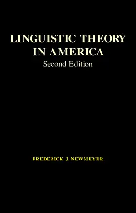 Newmeyer |  Linguistic Theory in America | eBook | Sack Fachmedien