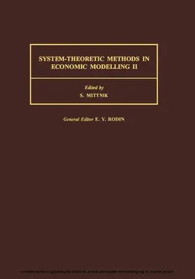 Mittnik |  System-Theoretic Methods in Economic Modelling II | eBook | Sack Fachmedien
