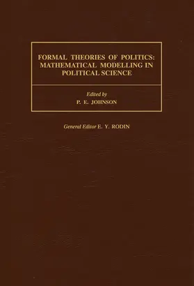 Johnson |  Formal Theories of Politics | eBook | Sack Fachmedien