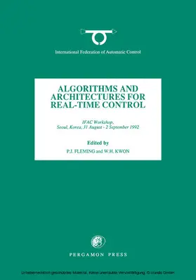 Fleming / Kwon |  Algorithms and Architectures for Real-Time Control 1992 | eBook | Sack Fachmedien