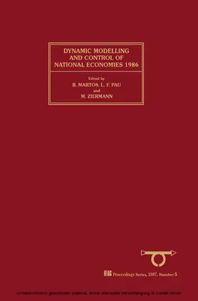 Martos / Ziermann / Pau |  Dynamic Modelling & Control of National Economies 1986 | eBook | Sack Fachmedien
