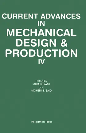 Kabil / Said |  Current Advances in Mechanical Design & Production IV | eBook | Sack Fachmedien