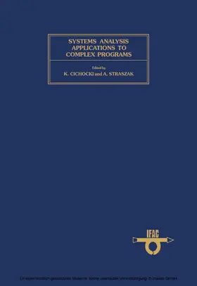 Cichocki / Straszak |  Systems Analysis Applications to Complex Programs | eBook | Sack Fachmedien