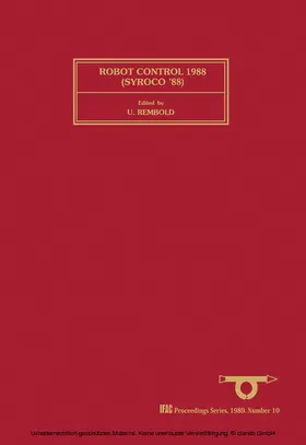 Rembold |  Robot Control 1988 (SYROCO'88) | eBook | Sack Fachmedien