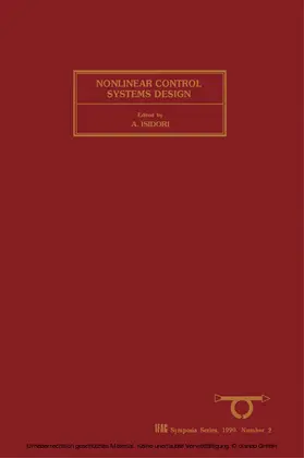 Isidori |  Nonlinear Control Systems Design 1989 | eBook | Sack Fachmedien