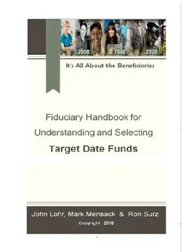 Surz |  Fiduciary Handbook for Understanding and Selecting Target Date Funds | eBook | Sack Fachmedien