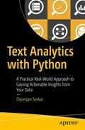 Sarkar |  Text Analytics with Python | Buch |  Sack Fachmedien