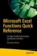 Mehta |  Microsoft Excel Functions Quick Reference | Buch |  Sack Fachmedien