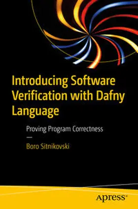 Sitnikovski | Introducing Software Verification with Dafny Language | E-Book | sack.de