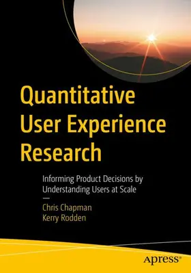 Chapman / Rodden | Quantitative User Experience Research | Buch | 978-1-4842-9267-9 | www.sack.de