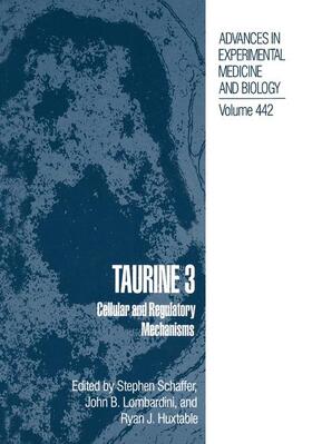 Schaffer / Huxtable / Lombardini | Taurine 3 | Buch | 978-1-4899-0119-4 | sack.de