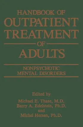 Edelstein / Thase / Hersen |  Handbook of Outpatient Treatment of Adults | Buch |  Sack Fachmedien