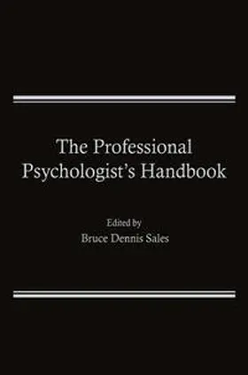 Sales | The Professional Psychologist's Handbook | E-Book | www.sack.de