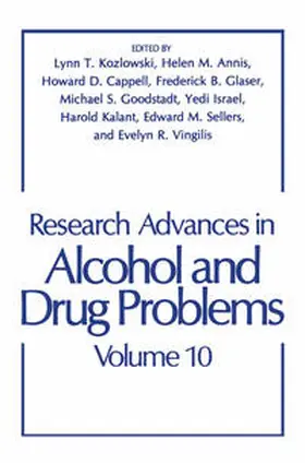 Annis / Cappell / Glaser | Research Advances in Alcohol and Drug Problems | E-Book | www.sack.de