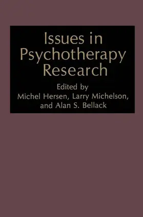 Hersen / Bellack |  Issues in Psychotherapy Research | Buch |  Sack Fachmedien
