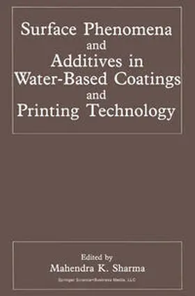 Sharma |  Surface Phenomena and Additives in Water-Based Coatings and Printing Technology | eBook | Sack Fachmedien