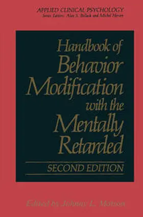Matson | Handbook of Behavior Modification with the Mentally Retarded | E-Book | www.sack.de
