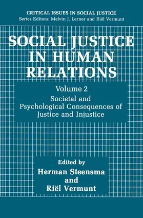 Vermunt / Steensma |  Social Justice in Human Relations Volume 2 | Buch |  Sack Fachmedien