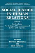 Vermunt / Steensma |  Social Justice in Human Relations Volume 2 | Buch |  Sack Fachmedien