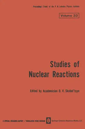 Skobel tsyn | Studies of Nuclear Reactions | E-Book | sack.de