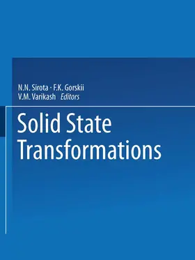 Sirota |  Solid State Transformations | Buch |  Sack Fachmedien