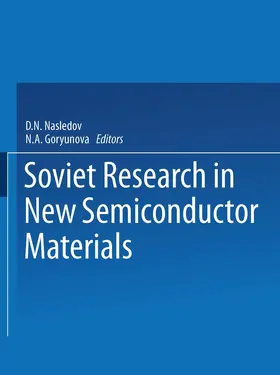 Nasledov |  Soviet Research in NEW SEMICONDUCTOR MATERIALS | Buch |  Sack Fachmedien