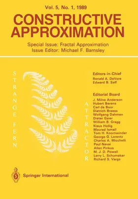 Barnsley |  Constructive Approximation | Buch |  Sack Fachmedien