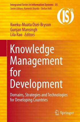 Osei-Bryson / Rao / Mansingh |  Knowledge Management for Development | Buch |  Sack Fachmedien
