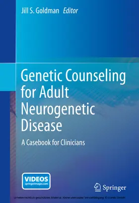 Goldman |  Genetic Counseling for Adult Neurogenetic Disease | eBook | Sack Fachmedien