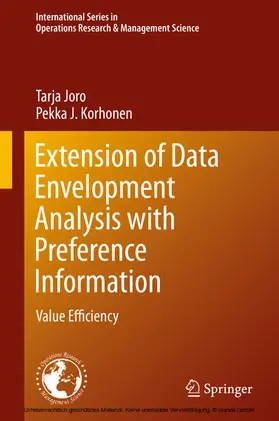 Joro / Korhonen | Extension of Data Envelopment Analysis with Preference Information | E-Book | sack.de