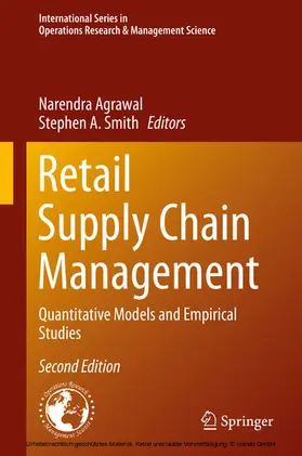 Agrawal / Smith |  Retail Supply Chain Management | eBook | Sack Fachmedien