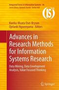 Ngwenyama / Osei-Bryson |  Advances in Research Methods for Information Systems Research | Buch |  Sack Fachmedien